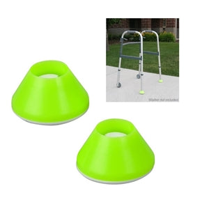 Load image into Gallery viewer, Walker Glides, Walker Glide Caps, Walker Slides, Rubber Tips, Green, 2 Count
