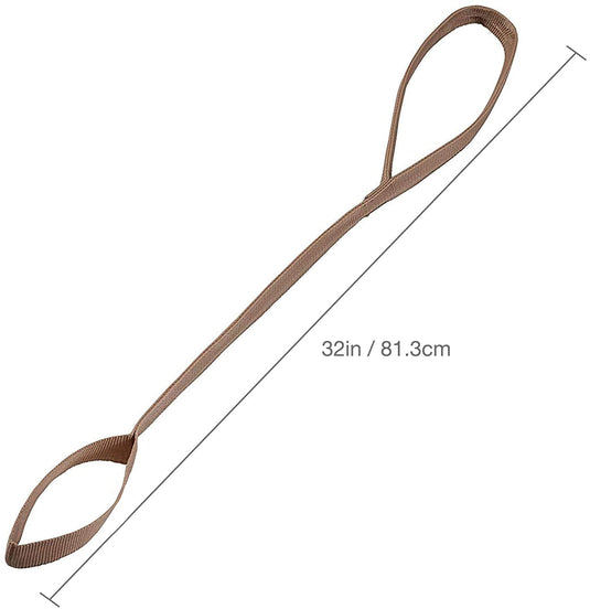 DMI Leg Lifter Strap, 32 Inches, Beige with Foot Loop and Hand Grip, Adult 32in
