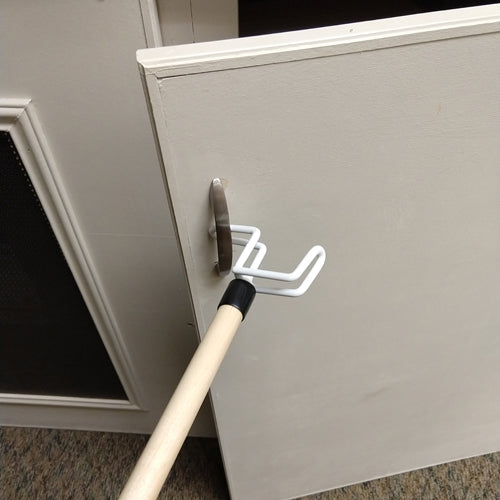 Load image into Gallery viewer, Economy Lightweight Wooden Dressing Aid Stick with Small C Hook - 27&quot; Each

