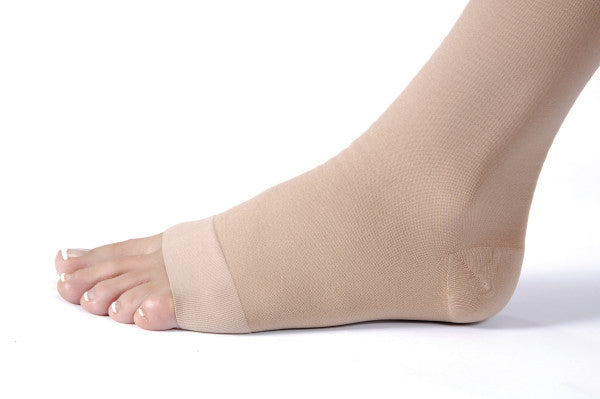 Load image into Gallery viewer, JOBST Relief Silicone Compression Thigh High Dot Band, 20-30 mmHg Open Toe

