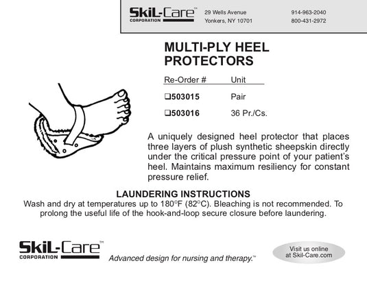 SkiL-Care Multi-Ply Heel Protector, Pair