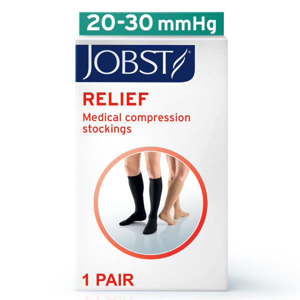 Load image into Gallery viewer, JOBST Relief Compression Stockings 20-30 mmHg Knee High, Open Toe
