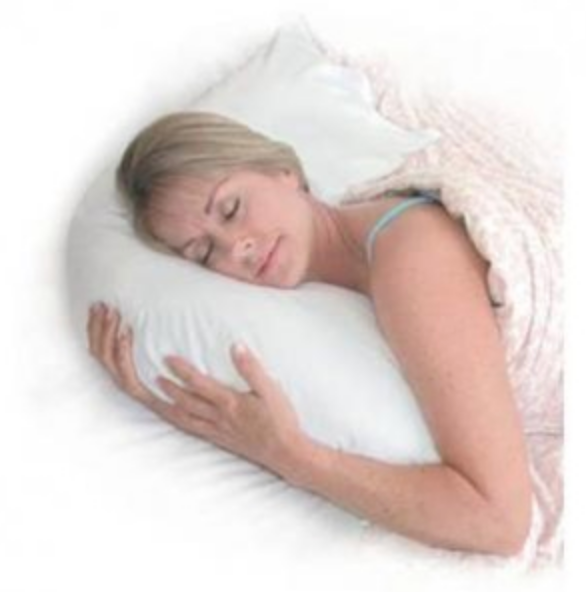 Load image into Gallery viewer, DMI U Shaped Hug-A-Pillow All-in-One Contour Body Pillow Great for Side Sleeping
