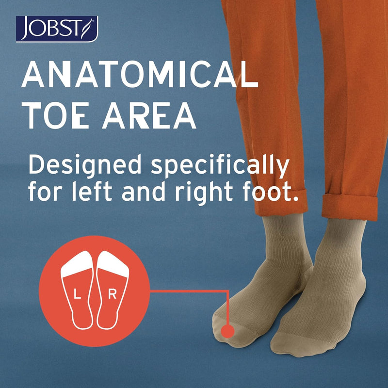 Load image into Gallery viewer, JOBST forMen Knee High 20-30mmHg Closed Toe Softfit

