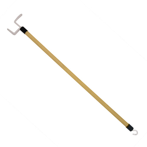 Load image into Gallery viewer, Economy Lightweight Wooden Dressing Aid Stick with Small C Hook - 27&quot; Each
