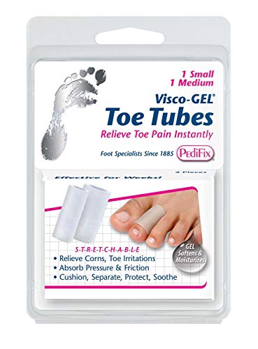Visco-GEL Toe Tubes 2/Pack, 1 Small & 1 Medium