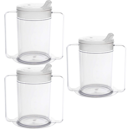 Providence Spillproof Independence 2-Handle Plastic Mug w/Lids