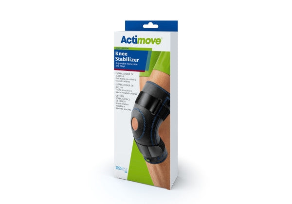 Load image into Gallery viewer, Actimove Knee Stabilizer Adjustable Horseshoe &amp; Stays, Black
