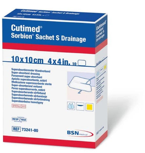 BSN Medical Cutimed® Sorbion® Sachet S Drainage, 10 cm x 10 cm (4 in x 4 in)