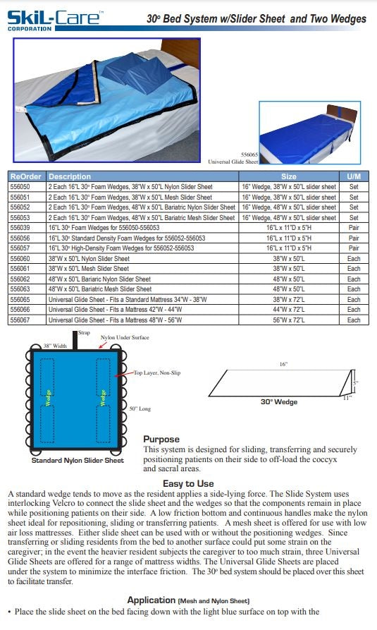 Load image into Gallery viewer, SkiL-Care 30º Bed System w/Slider Sheet &amp; Two Wedges
