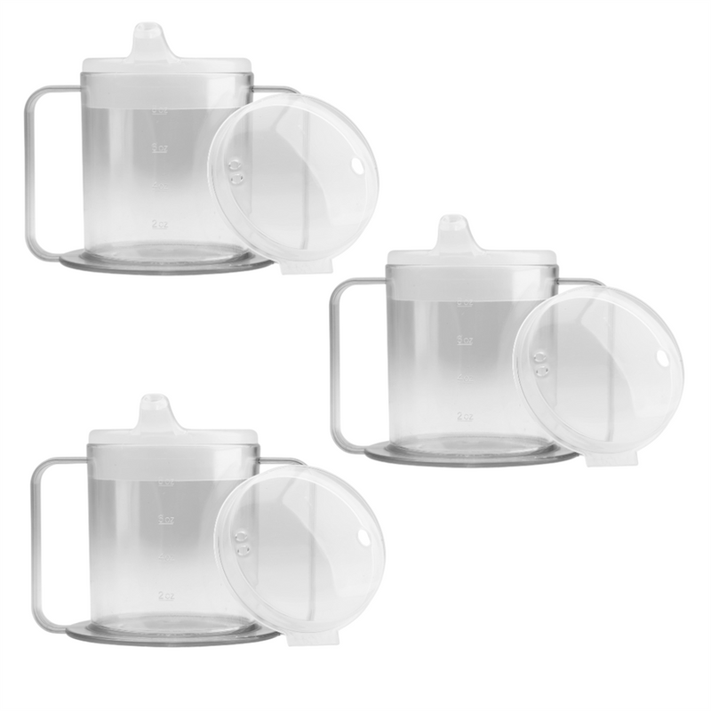 Load image into Gallery viewer, Providence Spillproof Independence 2-Handle Plastic Mug w/Lids
