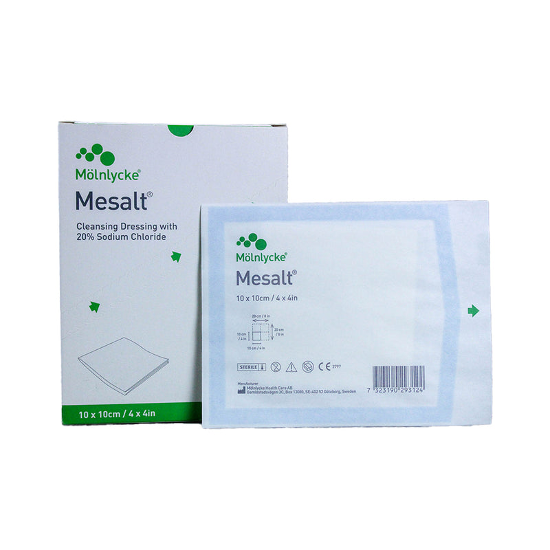 Load image into Gallery viewer, Mölnlycke Mesalt Sodium Chloride Impregnated Dressing
