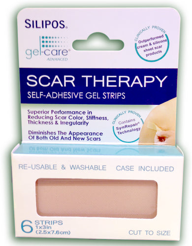 Silipos Silipos Scar Strips, 1 in x 3 in, Package of 6