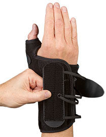 Load image into Gallery viewer, Med Spec Ryno Lacer II - Wrist &amp; Thumb Support - Black
