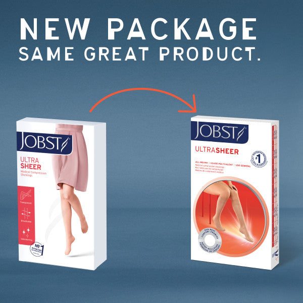 Load image into Gallery viewer, JOBST Women&#39;s Ultrasheer Petite Knee High Classic 15-20 mmHg Closed Toe
