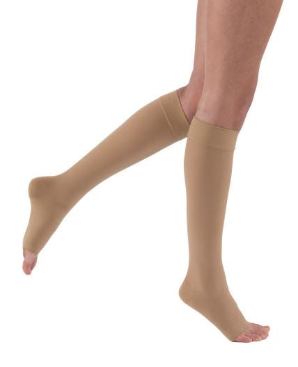 JOBST Relief Compression Stockings 20-30 mmHg Pet Knee High Silicone Dot Band OT