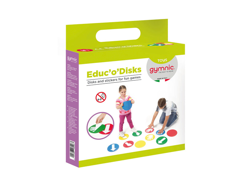 Load image into Gallery viewer, Gymnic Educ&#39;o Disks (Set of 12), Multicolor

