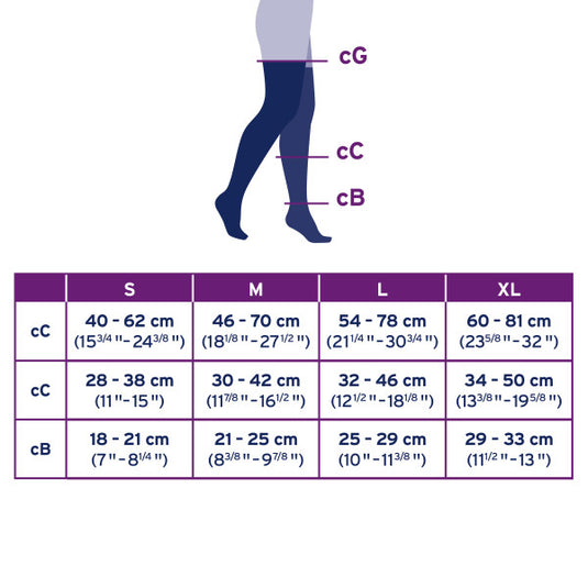 JOBST® Maternity Opaque Thigh High Compression Stockings, 20-30 mmHg, Closed Toe
