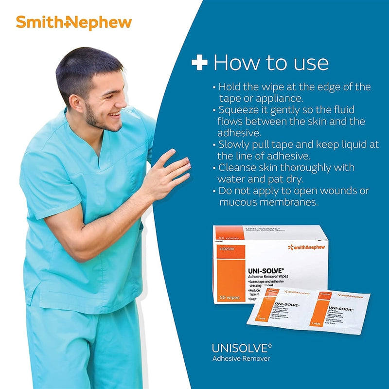 Load image into Gallery viewer, Smith And Nephew Uni-Solve Adhesive Remover Wipes
