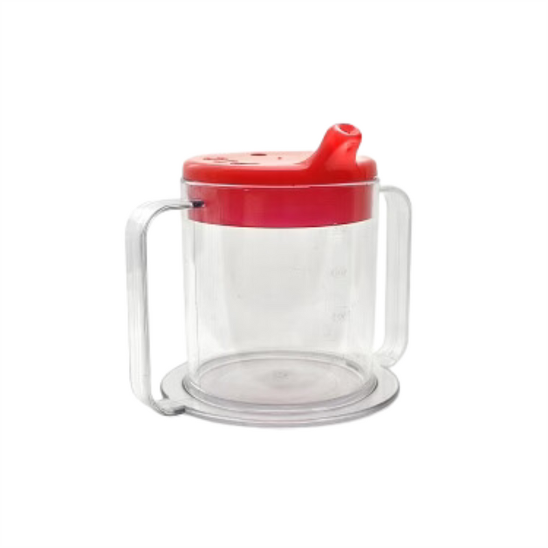 Load image into Gallery viewer, Providence Spillproof Independence 2-Handle Plastic Mug w/Lids
