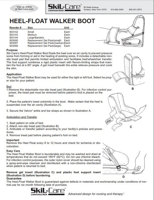 SkiL-Care Heel-Float Walker Boot