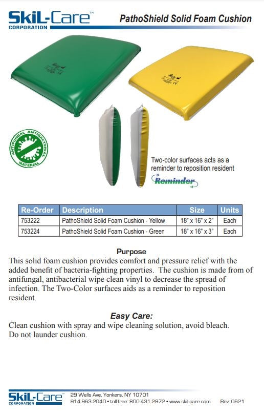 Load image into Gallery viewer, SkiL-Care PathoShield Solid Foam Cushion

