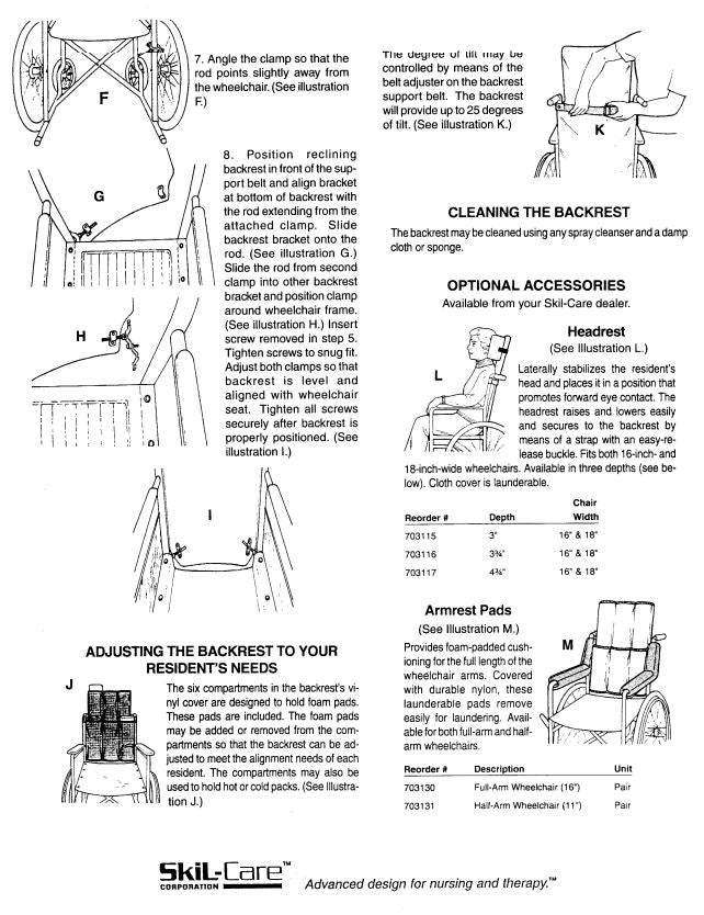 Load image into Gallery viewer, SkiL-Care Reclining Wheelchair Backrest
