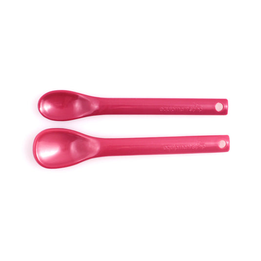 Maroon Spoon™ Feeding Utensils