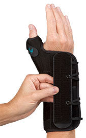 Load image into Gallery viewer, Med Spec Ryno Lacer II - Wrist &amp; Thumb Support - Black
