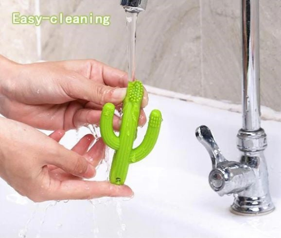 Load image into Gallery viewer, Cactus Toothbrush Teether
