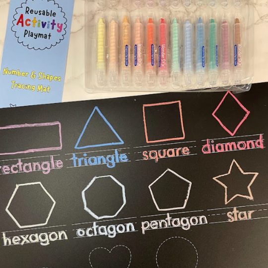 Load image into Gallery viewer, The Pencil Grip Reusable Activity Playmat, Numbers and Shapes
