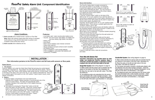 SkiL-Care FloorPro Pad Alarm System