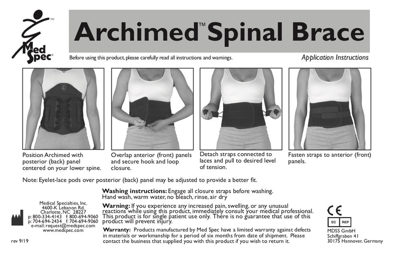 Load image into Gallery viewer, Archimed® 637 Spinal Brace
